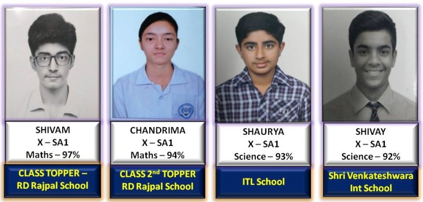 10th Toppers in Dwarka
