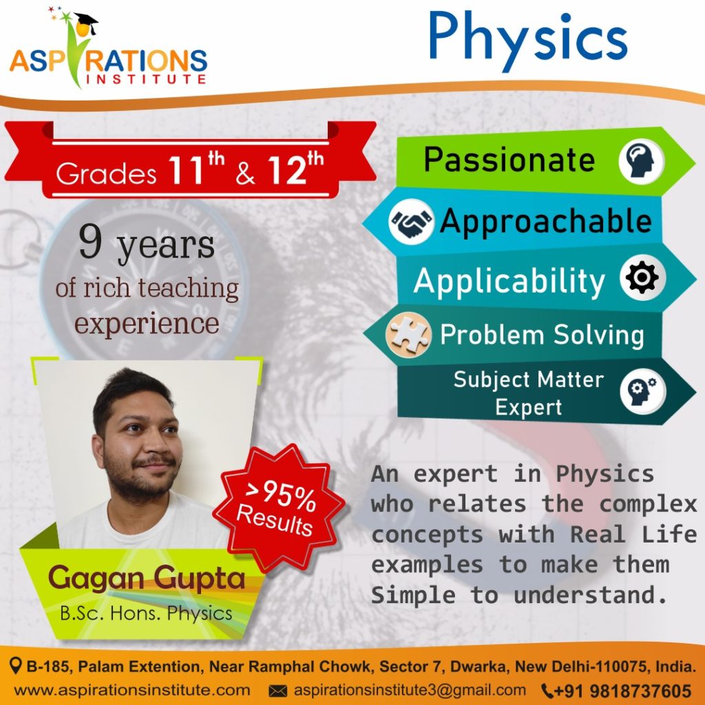 Best Class 12 Physics Tuition in Dwarka