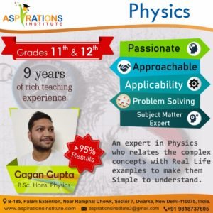 Best Class 11 Physics Tuition in Dwarka Delhi